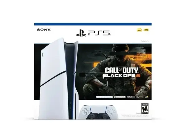 Sony PlayStation 5 Console Blue-Ray Disc 1TB With Call Of Duty Black OPS Bundle CFI-2016A01Y PS5