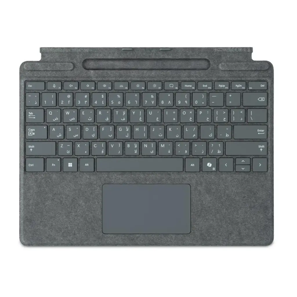 Microsoft Surface Pro keyboard Copilot With Slim Pen Slot Platinum 8XA-00251