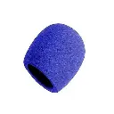 WAS Microphone Windscreen Foam Cover Round - Blue