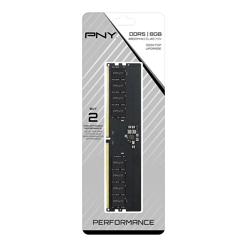 PNY Performance 16GB DDR5 4800MHz CL40 1.1V Desktop Memory 