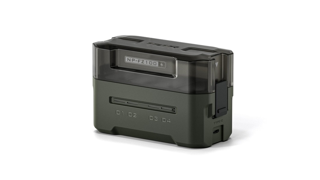 Tilta Portable Charging Station for Sony NP-FZ100 (4-Channel) — Green