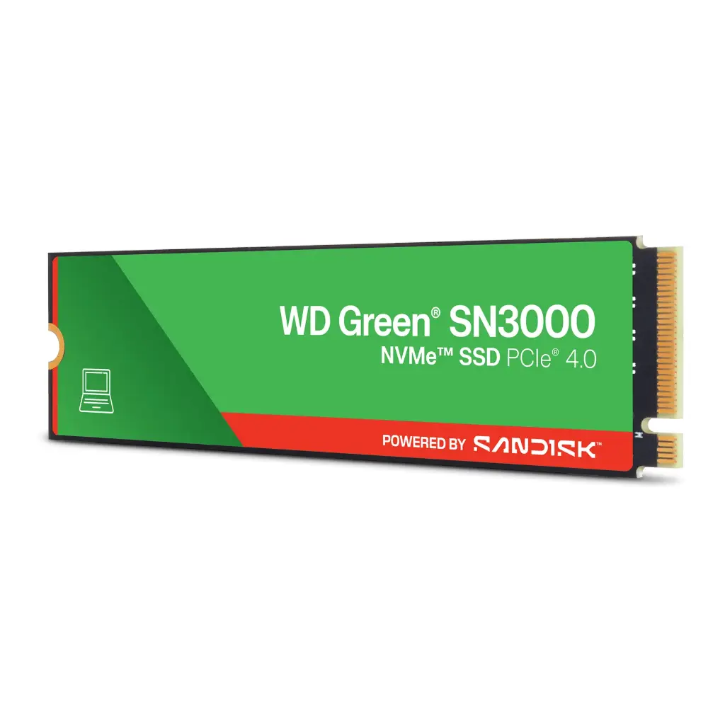 WD Green SN3000 500GB 5000Mbps PCIe 4.0 M.2 2280 NVMe SSD Storage WDS500G4G0E-00CPS0