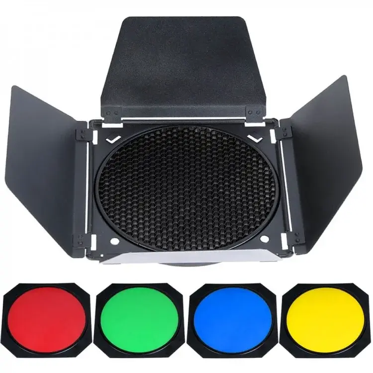 Godox BD-04 Kit Barndoor Honey Comb for Bowens