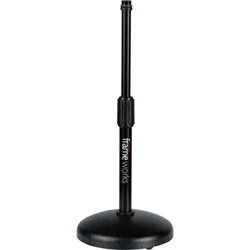 Gator Frameworks Round-Base Desktop Mic Stand GFW-MIC-0501