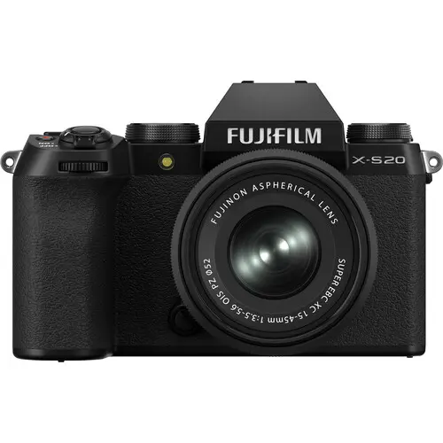 FUJIFILM X-S20 Mirrorless Camera with XC 15-45mm F3.5-5.6 OIS PZ Lens Kit Black