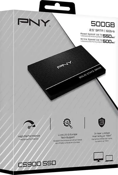 PNY CS900 500GB 2.5-Inch SATA III ND NAND SSD SSD7CS900-500-RB