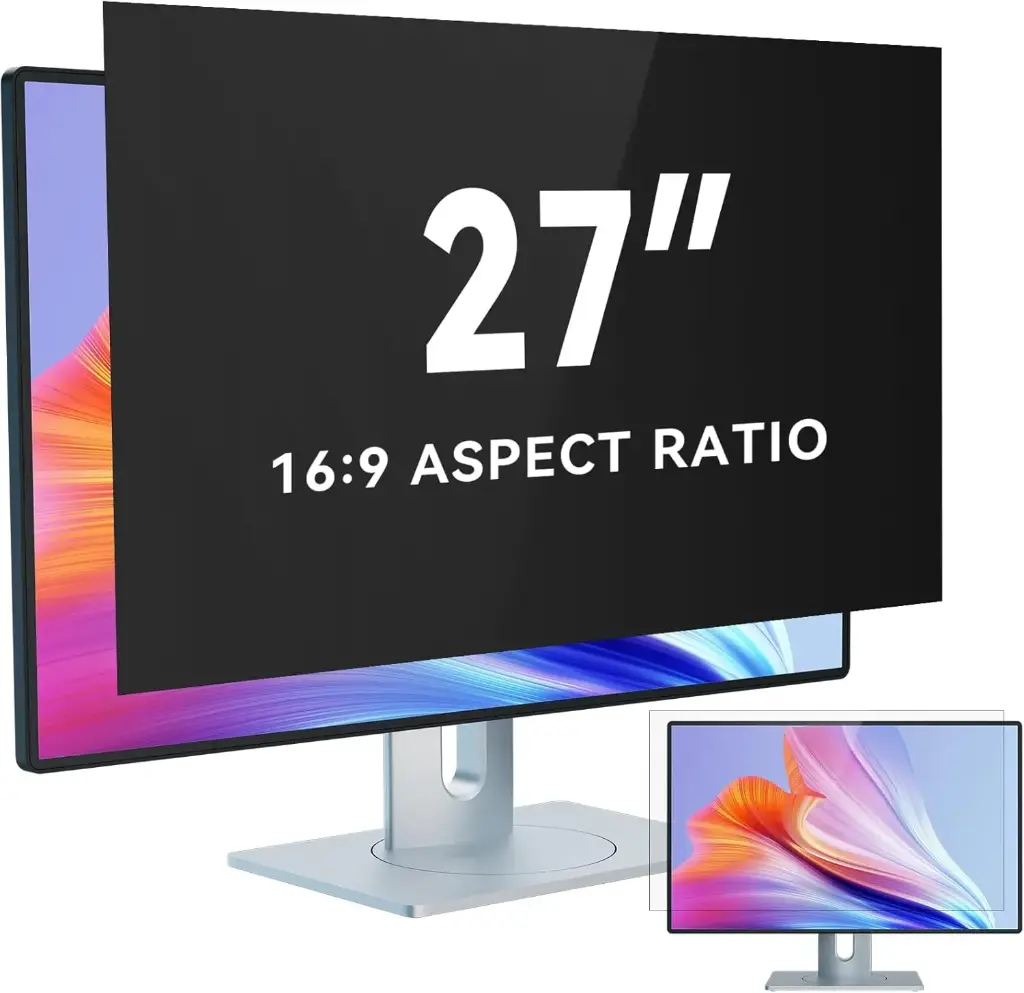 27-Inch Computer Privacy Screen Filter for 16:9 Widescreen Monitor 