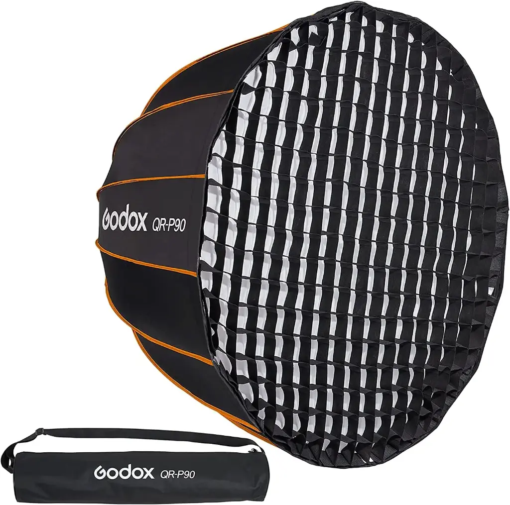 Godox QR-P90 Quick Release Parabolic Softbox 90cm Bowens Mount with Grid