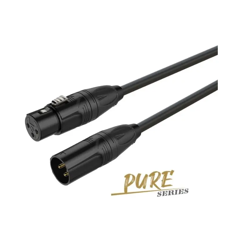 Roxtone Pure 3P XLR Female To 3P XLR Male 5 Meter 16.4FT Premium Microphone Cable PMXX400L0050