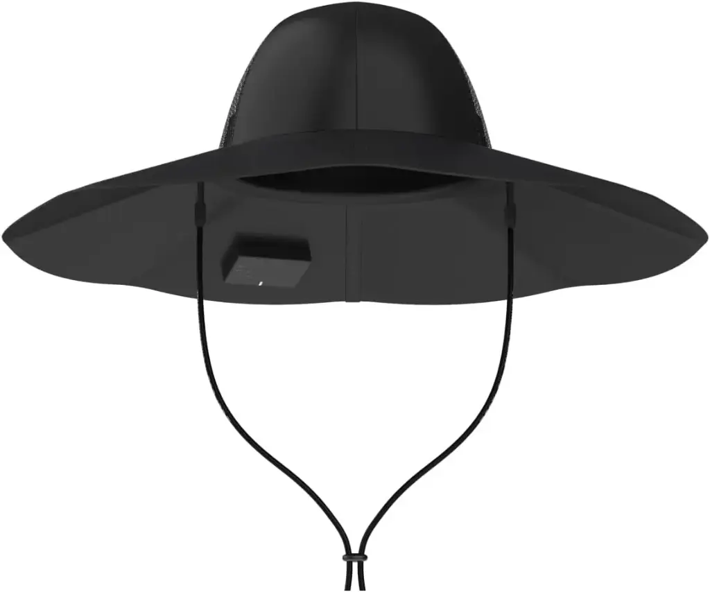 EcoFlow Power Hat Solar Charging Bucket Fishing Hat With Dual USB-A/USB-C Ports Size M-L EFPowerHat-M-L