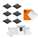 K&F Concept Camera Hot Shoe Cover 6-Pack + Cleaning Cloth