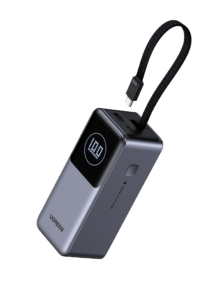 UGREEN Nexode Power Bank 20000mAh 130W with Smart Digital Display, Gray