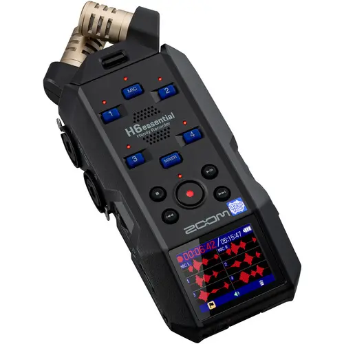 ZOOM H6essential 6-Track Handy Recorder Portable Audio Recorder with 32-Bit Float Recording