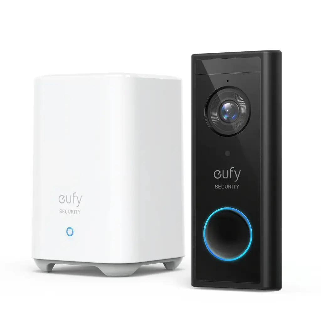 Anker Eufy Security 2K HD Resolution Battery Powered Video Door Bell with HomeBase E82101W4 