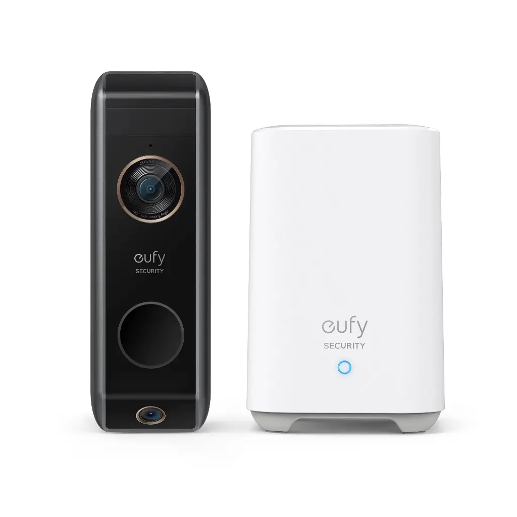 Anker Eufy Security Battery Powered 2K FullHD Dual Camera Video Door Bell with HomeBase E8213G11