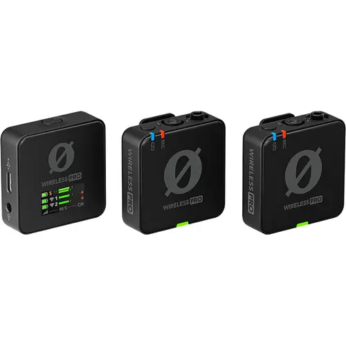 RODE Wireless PRO 2-Person Clip-On Wireless Microphone System/Recorder With Lavaliers WIPRO 