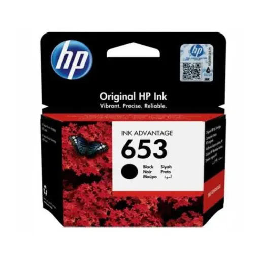 [193905429486] HP 653 Black Original Ink Advantage Cartridge 3YM75AE