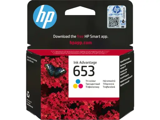 [193905429455] HP 653 Tri-color Original Ink Advantage Cartridge 3YM74AE