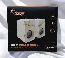 Porodo PDX543 Stereo Gaming Speakers With Volume Knob Control White PDX54-WH