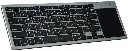 Porodo Ultra-Slim BT Wireless Keyboard with TouchPad PD-WKBTP-GY