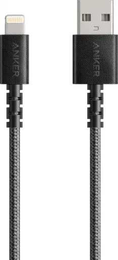 [194644024222] Anker Powerline Select+ USB Cable with Lightning Connector (BLACK, 6FT 1.8m) A8013H12