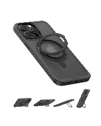 Anker MagGo iPhone 16 Pro Magnetic Case Black with 360° Ring Stand A90H1H1A