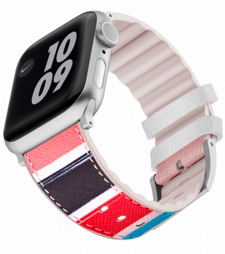 [8886461238785] Viva Madrid Venturx Artisian Leather Strap for Apple Watch 42/44mm VIVA-VTXDES-LIN44 