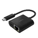 Belkin USB Type-C to Gigabit Ethernet Adapter with Power Delivery INC001BTBK