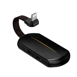 Baseus L47 GAMO 3-in-1 iP Male to Dual iP & 3.5mm Female Adapter CALL47-01