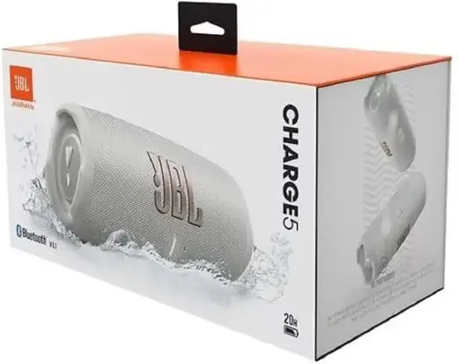 [6925281988158] JBL Charge 5 Portable Bluetooh Speaker (White)