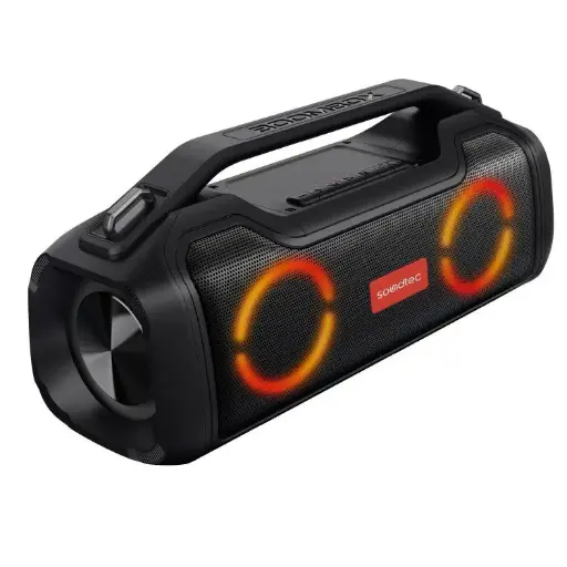 [7267547480280] Porodo Soundtec Portable Speaker with Smart function PD-STVBPSPK-BK