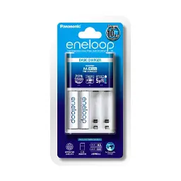 Panasonic Eneloop Battery Charger with 2 AA 2000mAh Batteries K-KJ51MCC20S