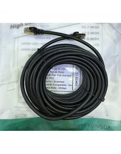 [KCAT810] Kongda CAT8 10Mtr 32.8Ft 40Gbps Ethernet Cable KCAT810
