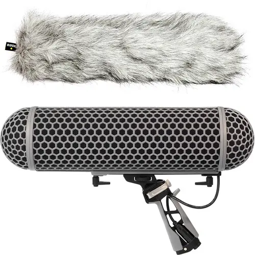 [698813003631] RODE Blimp Windshield and Rycote Shock Mount Suspension System for Shotgun Microphones