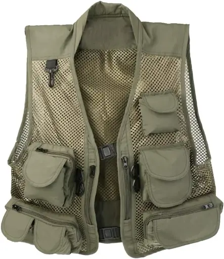 [Jarusite Photograpy Jacket] Jarusite Travel Photograpy Jacket Green Color