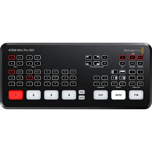 [9338716006872] Blackmagic Design ATEM Mini Pro ISO HDMI Live Stream Switcher SWATEMMINIBPRISO