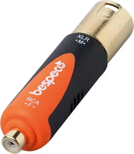 [799804312449] Bespeco XLR Male to RCA Female Adapter SLAD315