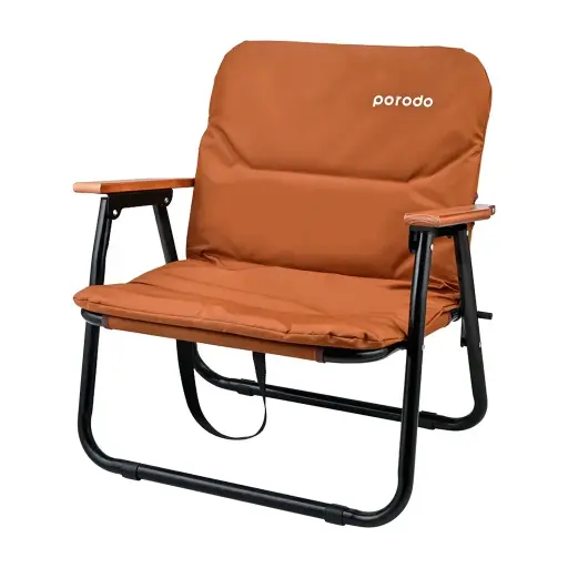 [6849108446860] Porodo Lifestyle Outdoor Folding Cushioned Chair PD-LFST007-BR