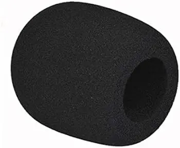 [WASRBLACK] WAS Microphone Windscreen Foam Cover Round - Black