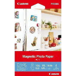 Canon MG-101 4x6 Magnetic Photo Paper 260gsm 5-Sheets 3634C002