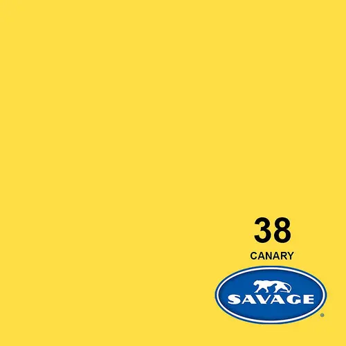 [38-12] Savage Widetone Seamless Bacdrop Paper Background Approx 2.75x11Mtr 107x12YDS (Canary)