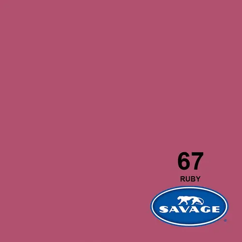 [67-12] Savage Widetone Seamless Bacdrop Paper Background Approx 2.75x11Mtr 107x12YDS (Ruby)