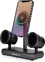 Porodo Speaker Charging Dock with Qi2 Wireless Charging PD-FWCH050-BK