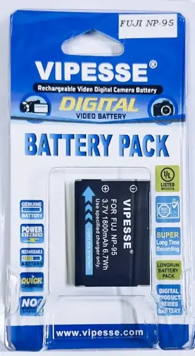 [FNP-95] Vipesse FNP-95 1800mAh 3.7v 6.7Wh Rechargeable Battery Pack for Fujifilm