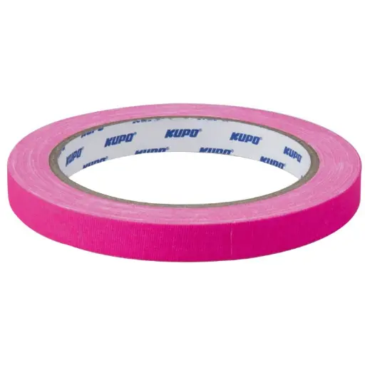 [6974157301690 Pink] KUPO Fluoresent Gaffer Tape Pink 12mmx15yd CSS-1215PK