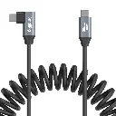 SmallRig USB-C (Straight) to USB-C (Angled) Coiled Data Cable 4792