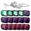 K&F Concept 16 Pack (Black Mist+UV+CPL+ND+ND&PL+LPR) Filter Set for DJI Mini 4 Pro SKU.2282V1