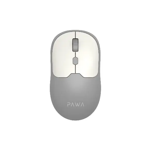 [6476971391159] Pawa Dual Mode Wireless Mouse with 1600DPI Grey & White PW-CABTMK16-GYWH