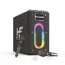 HiFuture Musicbox 100w Karaoke Speaker with Dual Wireless Microphones Black 