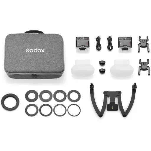 [6952344235072] Godox MF12 Dental Macro Flash Kit with Bracket - No Trigger MF12-DK3